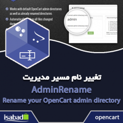 افزونه اپن کارت تغییر نام مسیر مدیریت